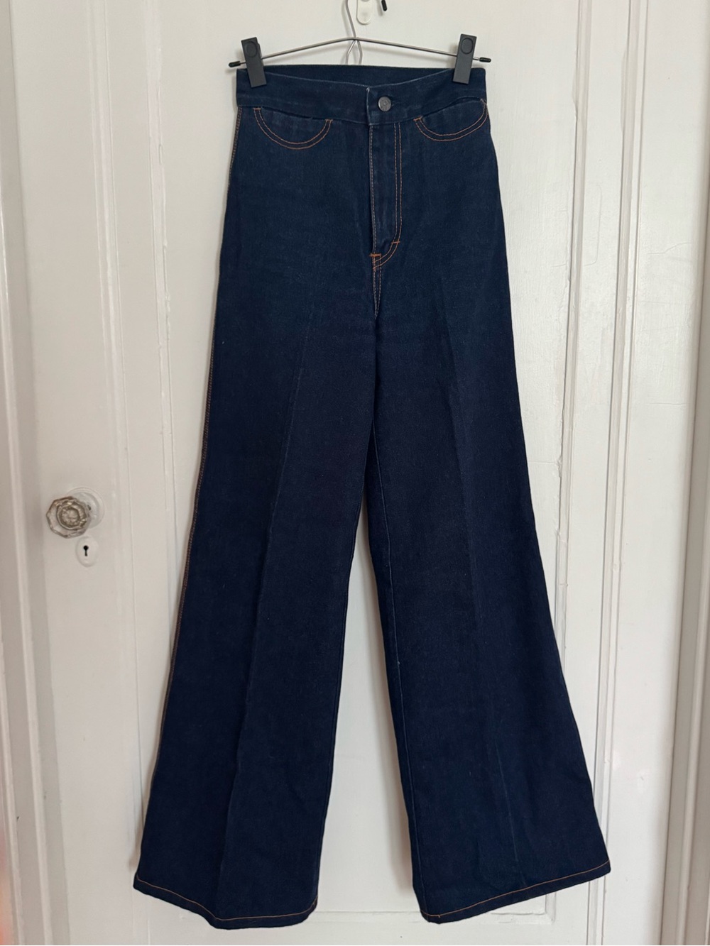 GAP Wide-Leg High-Rise Dark Indigo Jeans